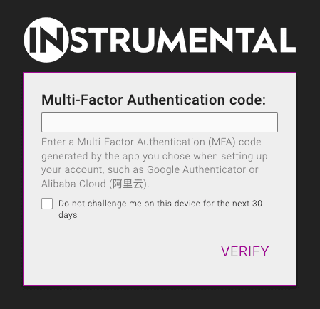 Código de autenticación multifactor
