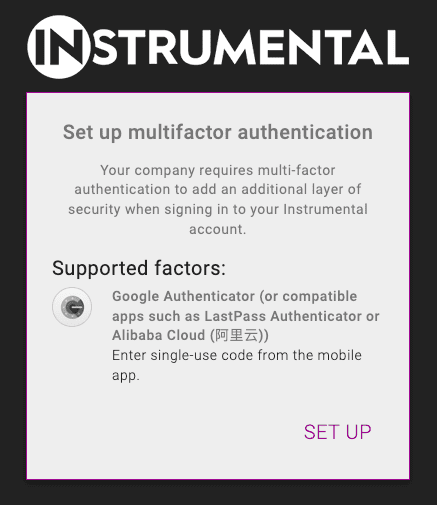 Configurar autenticación multifactor
